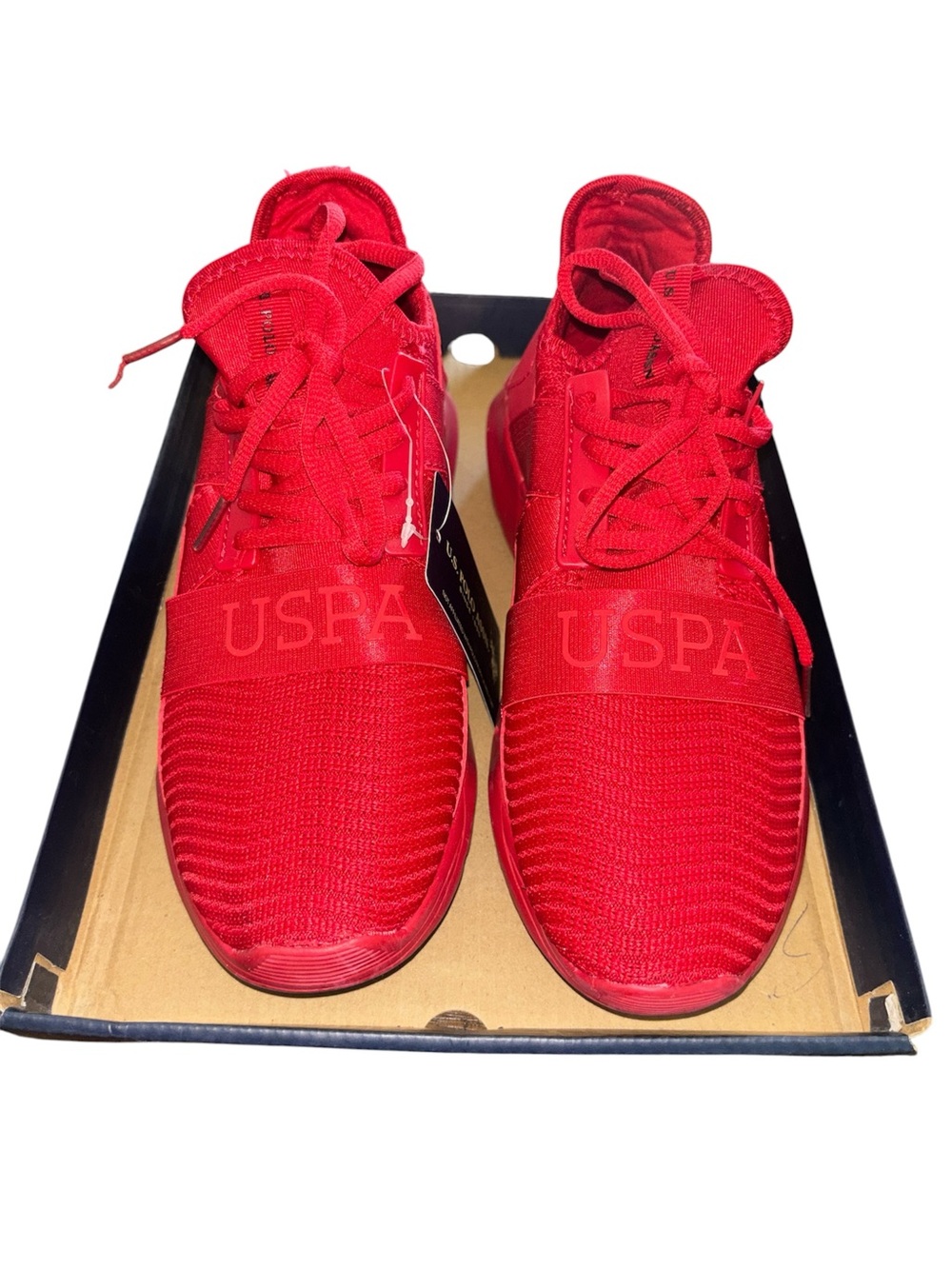 U.S POLO ASSN Men's Red Athletic Sneakers
